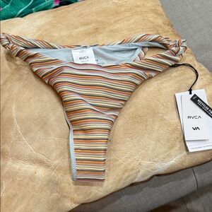 RVCA Multicolor Striped Bikini Bottom